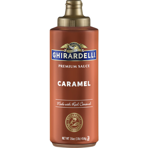 Ghirardelli Caramel Sauce Squeeze Bottle, 16 Ounces, 12 Per Case